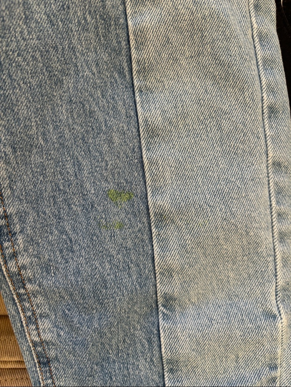 Two-Tone Light Blue Women's Mango Jeans - Picture 6 of 6